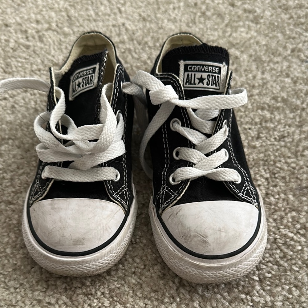 Converse Kids Black and White Sneakers